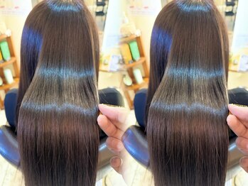 クライブ ヘアー 千葉中央店(CRiB hair)の写真/『エアーストレート』で扱いやすく、自然な仕上がりに☆簡単にまとまるから毎日のお手入れも簡単に♪
