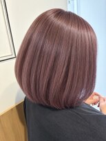 ギルド 東久留米店(GUILD)&nbsp;ピンクベージュボブで透明感を叶える