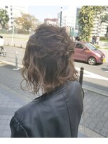 ウノプリール 京橋店(uno pulir) 【unopulir小林】切りっぱなしボブハーフアップアレンジ
