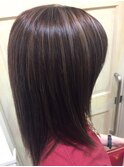 シャンドラ縮毛矯正＋HUEグロスカラー＋カット＋トリートメント