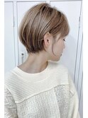 【mee.】ハセガワヒトシ ハニーベージュ ショート