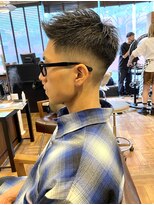アイリーヘアデザイン(IRIE HAIR DESIGN) 【IRIE HAIR赤坂】フェードカット×アップバング×刈り上げ