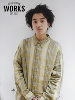 ワークス ヘアデザイン(WORKS HAIR DESIGN)&nbsp;外国人風メンズツイストスパイラルアフロパーマヘア