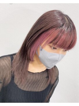 アンダーバーホワイト 阪神西宮店(_WHITE) フェイスフレーミング　薄ピンク