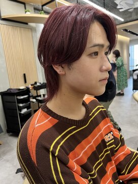 ロンドプロフィール 浦和(Lond profil) ワインレッド/ハイトーン/ブリーチ