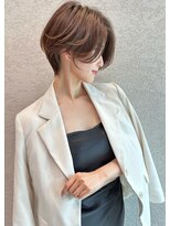 ロンド アンブル 四条烏丸(Lond ambre)&nbsp;【Lond ambre】伊藤ガク ショートヌーディーベージュストレート