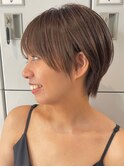 30代40代大人女性/前髪ありショートボブ/ショートヘア/髪質改善