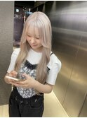 デザインカラー/レイヤーカット/ウェットヘア/オリーブベージュ