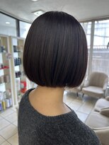 クオリス 上板橋店(QUALIS)&nbsp;くびレイヤーエモージュ斜めバング小顔似合わせカットボブ