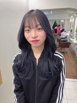 インビテーション(invitation) ブルーヘア アッシュヘア ブリーチ ヨシンモリ 韓国ヘア