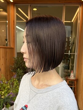 オアシス(oasis) 【oasisオグラ】大人可愛い30代40代50代ナチュラル前下がりボブ