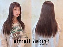 ☆ストレートレイヤースタイル☆ブラウンベースで今季注目のトーンダウンスタイル/レイヤー/顔回りレイヤー