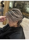 メンズホワイトバレイヤージュ