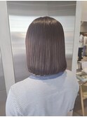 夏のストレートボブ◎小顔前髪カット×艶髪トリートメント
