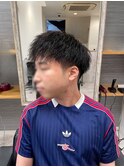 縦落ちツイストパーマ