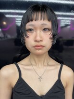 キジ(KIJI)&nbsp;ミニボブ/レイヤーボブ/フェイスレイヤー/黒髪ボブ／オン眉