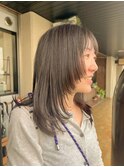 シャギーレイヤー/モカベージュ/ブリーチなしカラー