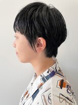 ヘアー アイス 御器所本店(HAIR ICI)&nbsp;レイヤーボブ切りっぱなしボブラベンダーミルクティーベージュ