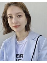 シーク バイ ベル 千葉(Seek by Belle) 小顔/外ハネボブ/ミディアム/美髪/暗めカラー