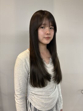 ヌープヘアーアイス(NUUP.hair ici) 秋色◎髪質改善オリーブグレージュ透明感韓国レイヤーカット