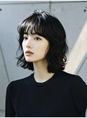 グレージュショート裾カラーベリーショートラベンダーグレージュ