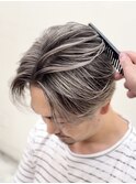 バレイヤージュ20代30代40代◎シャドールーツフェザーパーマ