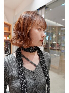 アピッシュ 国分寺(apish) コテ巻き風ボブパーマ