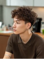 クレビアテン(CreBiA ten_)&nbsp;メンズカット/ツイストスパイラルパーマ/ナチュラルブラウン