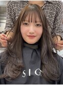 韓国ヘアレイヤーカット透明感ダブルケアカラー