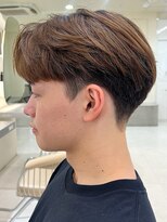 ニコ トウキョウ ヨコハマ(nico) メンズセンターパートウルフセンターパートニュアンスパーマ襟足