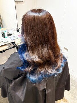 アンナ 広瀬通店(Anna) あんスタ/漣ジュン/ブルー/インナーカラー/推しカラー/仙台