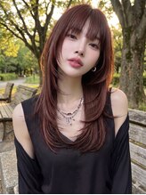 ロッソ 仙台店(Rosso)&nbsp;ブリーチなしピンクボルドー【仙台/あおば通/広瀬通】