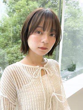 レ セゾン(Les Saisons) 大人ボブ大人ショートボブ切りっぱなしボブ前髪あり30代40代