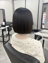 フランチェスカドットボブ(francesca.bob)&nbsp;切りっぱなしボブ×グレージュ
