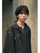 ブークル(boucle) メンズミディアムウルフ シースルーバング くせ毛ショート