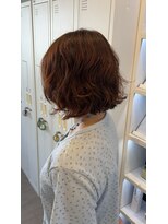 カノエ 山口矢原店(canoe)&nbsp;パーマ×オレンジブラウン
