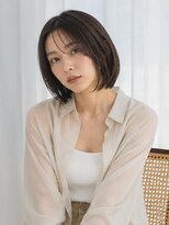 ドット ヘアー ジェム(dot.hair gem)&nbsp;前下がりボブ/ダークアッシュグレー/大人ボブ