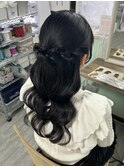 ハーフアップ×ヨシンモリ