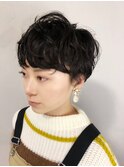【Devellope.】リアルパーマ　ショートマッシュ