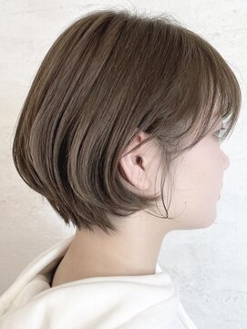 シェリッシュ ノース(Sheriche North) 伸ばしかけボブ×オリーブベージュ【ブリーチなし】