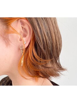 キーゴ 博多(KY-GO.) インナーカラーオレンジ【earring orange】