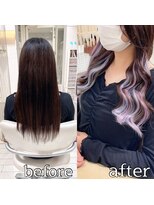 ヴォーグ(VOGUE) シールエクステ30枚でインナーユニコーンカラー☆