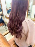 ピンクパープルピンクヘアピンクカラーピンクベージュブリーチ
