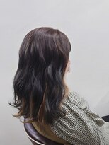 アフレッシュヘアー(afresh hair)&nbsp;波巻き&インナーカラー