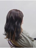 波巻き&インナーカラー