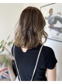 美髪改善カラーバレイヤージュスタイル