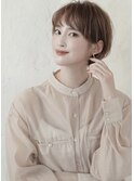 ナチュラルショート/ショートボブ/丸みボブ/ハンサムショートb