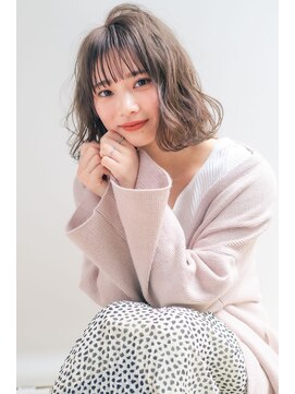 ロンドポレール 北千住(Lond polaire) ミニボブレイヤー/レイヤーカット/ダークアッシュ/顔周り