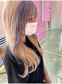 ダブルカラーホワイトベージュカラーケアブリーチハイトーン韓国