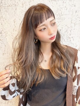 ラグーンアライブ(LAGOON ALIVE) -LAGOON ALIVE-新田/前髪/ハイライト/ダブルカラー/グレージュ